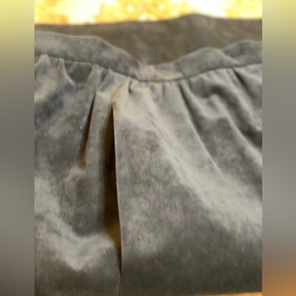 Suede Skirt in a Rich Sapphire Blue. Ultrasuede. Tailored, Soft Shirred Waist. - Picture 3 of 3